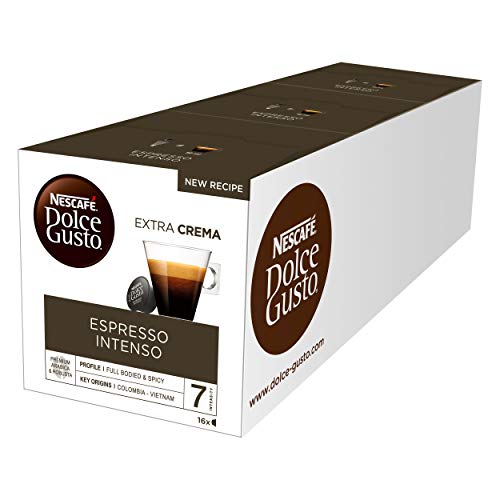 Nescafé Dolce Gusto Espresso Intenso - 48 capsules (Lot de 3X16)