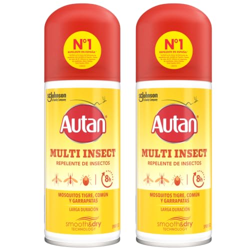 Autan Multi Insectos Spray Repelente contra Mosquitos hasta 8 horas 2x100ml