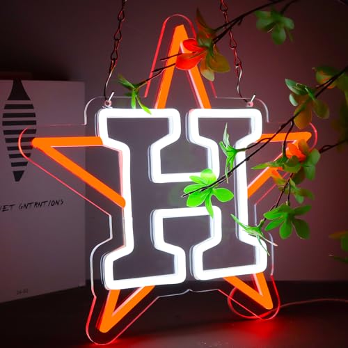 Image of Baseball Neon Signs for Garage or Man Cave Decor, Men's Gifts with Baseball Team Logo, Baseball Neon for Parties, Bars, Dorms, Office Wall Art and Game Room Decoration12.2 * 12.7 Inch