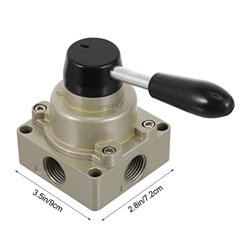 Válvula de control neumática de vías palanca manual para flujo de agua 3