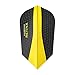 Harrows Retina | Premium Extra Strong 100 Micron Dart Flights in Slim Shape, 5 Sets of 3 Flights, 15 Flights In Total, Yellow
