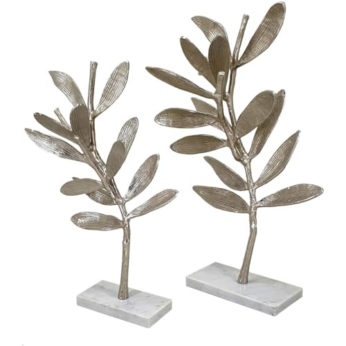 IMAX 77326-2 Intrinsic Aluminum Statuaries - Set of 2