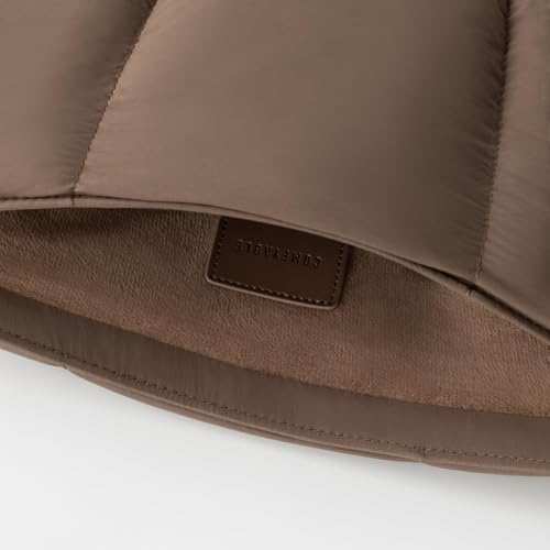 Image of Comfyable Puffy Laptop Sleeve 13 Inch 14 Inch, Quilted Puffer Laptop Carrying Case, Pillow Case Compatible with MacBook Air M4 2025 M3 M2 M1, MacBook Pro M4 Pro /Max, Mocha Brown