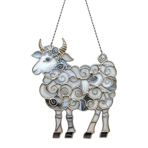 Image of Sheep Acrylic Ornaments Suncatcher Women Men Gifts Christmas Decor