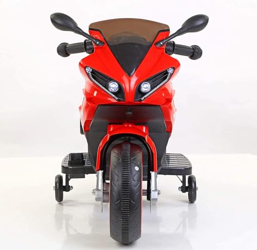 Image of SHAKYA WORLD RR Battery Operated Kid's Bike, Ride-on Bike for 1 to 4 Years, Red & Black