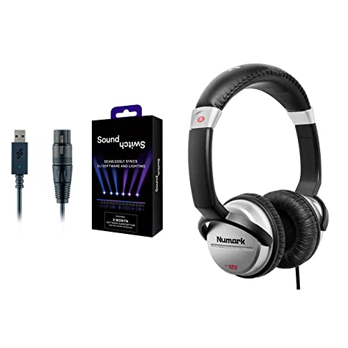 SoundSwitch Micro DMX Interface + Numark HF125 Professional DJ Headphones