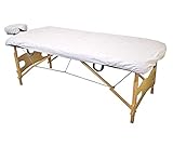 LIFESOFT Disposable Fitted Massage Table Sheet Heavy Duty Facial Bed Cover Pack of 12