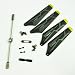Syma S109G Full Set Replacement Parts, Main Blades, Connect Buckles, Tail Blade,Balance Bar, Spare Main Grips