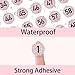 1 Inch Holographic Number Stickers, Glitter Consecutive Number Stickers 1-100, Holographic Self Adhesive Numbered Label use for Inventory, Storage, Organizing-1000 Sheets/Pink