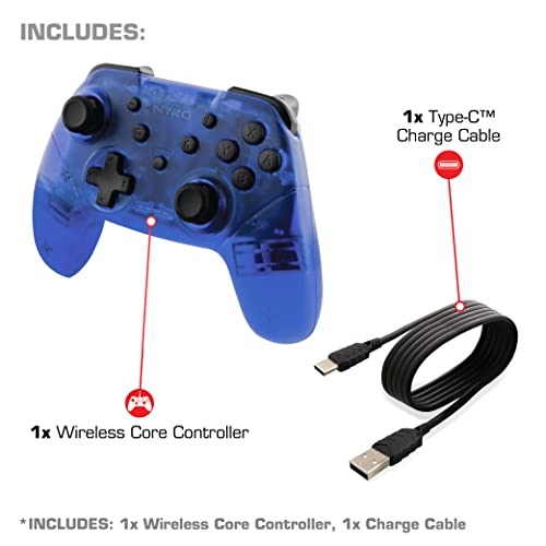 Manette sans fil Switch compatible PC Android - Contrôleur Bluetooth Bleu Turbo - 4