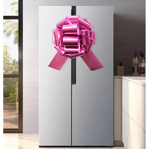 Image of 1Pcs 14 Inch Giant Large Pull Bow Big Bow,Great Gift Bows for appliances,Bikes,Table Decorations and Party Events (Pink)
