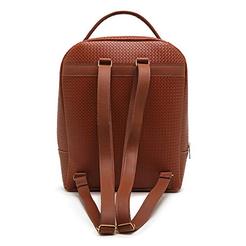 Kit Bolsa Feminina Tipo Sacola Grande + Mochila + Pequena Wb (Caramelo)