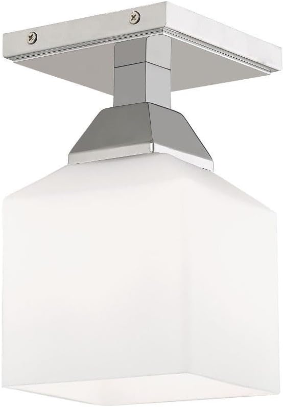 Livex Lighting 1 Lt Polished Chrome Ceiling Mount 8.25x4.75x4.75