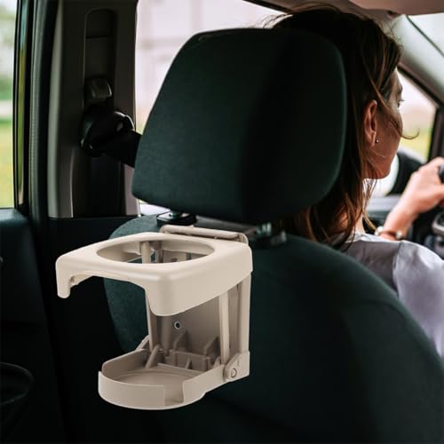 Portavasos plegable universal para auto beige miniatura 6