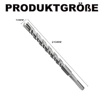 METOTY SDS Plus Bohrer 16mm×210mm，Steinbohrer,Hammerbohrer,Betonbohrer,Für Stein,Beton,Naturstein,Ziegelmauer – Ansicht 2