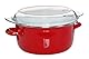 Premier Housewares 102114 Deep Fryer Friteuse, emaille, 5 liters, rot, 33 x 27 x 16 cm
