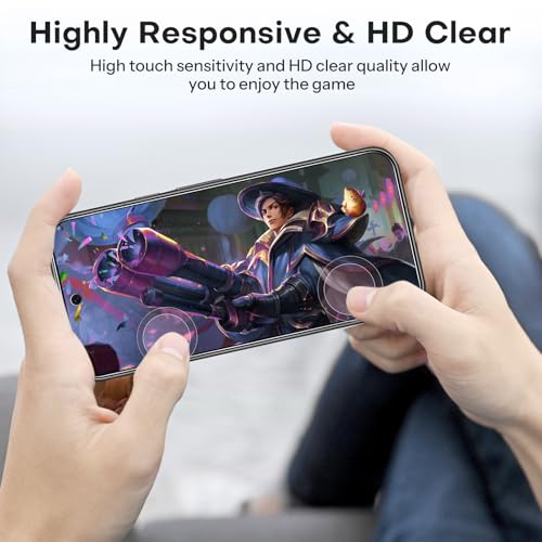 OMOTON Screen Protector for Google Pixel 9 Pro XL, 3 Pack Tempered Glass & 2 Pack Camera Lens Protector, Case Friendly/Alignment Frame (2024 Released), Not for Pixel 9