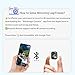 Mini Phone Vlog Selfie Monitor Screen, Wireless Magnetic Back Camera Monitor for iPhone & Android, Built-in Speaker for Selfie Vlog Live Streaming TikTok (White)