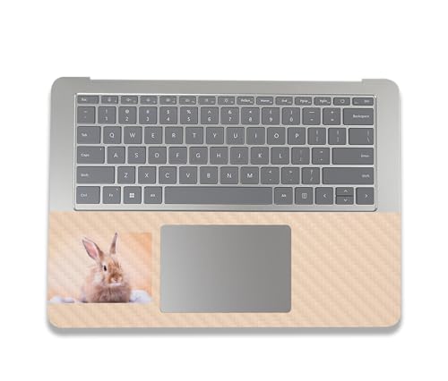 Image of MightySkins Carbon Fiber Skin Compatible with Microsoft Surface Laptop Studio 2 (2023) Full Wrap Kit - Bunny | Protective, Durable Textured Carbon Fiber Finish | Easy to Apply | Made in The USA