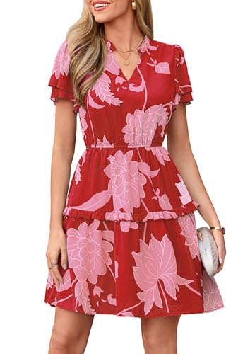 Image of PRETTYGARDEN Womens Summer Floral Beach Dresses