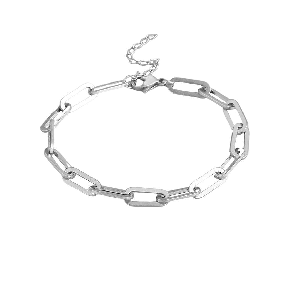 Yellow Chimes Chain Bracelet for Men Stainless Steel Link Chain Design Silver Bracelet for Men and Boys. (B094QHCKQM) Amazon Price History, Amazon Price Tracker