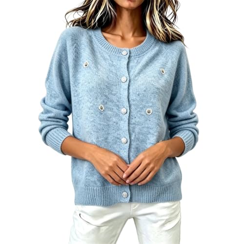 Cardigan Sweaters for Women Button Up Long Sleeve Lightweight Knit Jackets - image 5