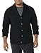 Amazon Essentials Men's Long-Sleeve Soft Touch Shawl Collar Cardigan, Black, Large