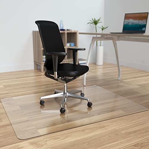 Amyracel Office Chair Mat For Hardwood Floor, 46” X 60” Clear Desk Chair Mat For Hard Floors, Easy Glide Floor Protector Mat For Office Chairs #TOP1