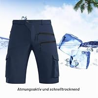 Hiauspor Kurze Hosen Herren: 5 Taschen Atmungsaktiv Leicht Marineblau 2XL – Ansicht 3