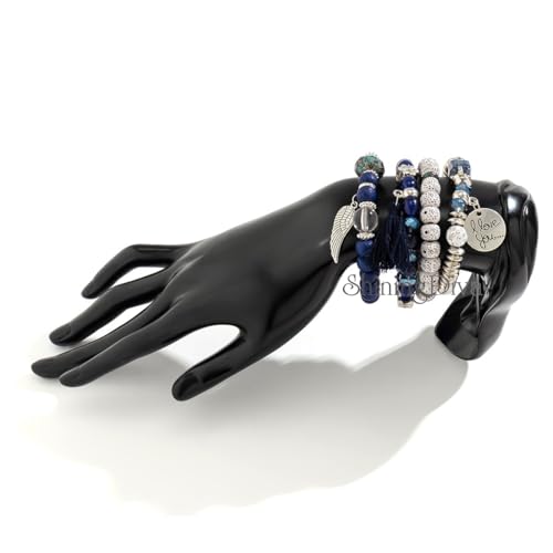 Shining Diva Fashion Latest Stylish Multilayer Bangle Bodhi Bracelet for Women and Girls