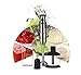 ZOUSHUAIDEDIAN Sumergimiento de la licuadora de la Mano, Multifuncional 3 en 1 Blender Stick, batidor de Huevo, Chopper, Tazón de Molinillo, Copa de Medición, BPA-Free, 800W, Plata