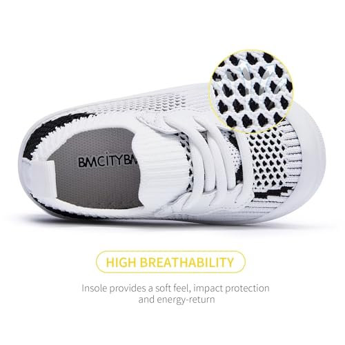 Image of BMCiTYBM Baby Sneakers Girls Boys Lightweight Breathable Mesh First Walkers Shoes 6-24 Months