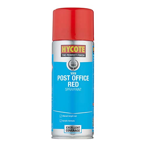Hycote Peinture en aérosol pour Voiture à séchage Rapide, Rouge Bureau de Poste, 400 ML