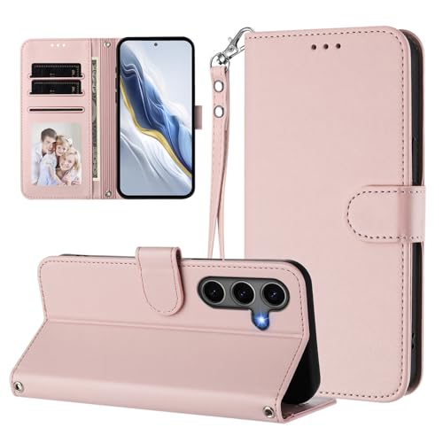 Étui Samsung Galaxy S20 FE rose portefeuille en cuir uni avec fermeture magnétique sécurisée