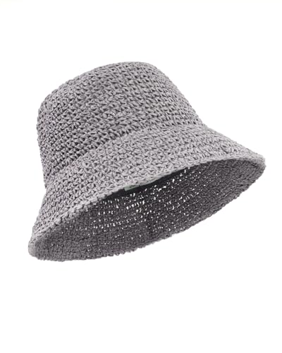 Zylioo XXL Womens Floppy Straw Sun Hat Oversize Shapeable Wide Brim Summer Beach Hat Big Heads...