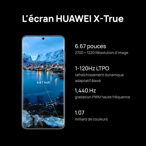 HUAWEI P60 Pro Smartphone, 8 GB RAM + 256 GB ROM, großer Akku 4815 mAh und 88 W HUAWEI Super Charge, Teleobjektiv mit geringer Helligkeit, einzigartiges Design mit Perle und langlebigem Glas, Klasse – Bild 6