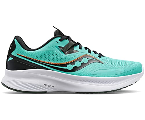 Saucony Guia masculino 15, Coolmint/Zest, 9