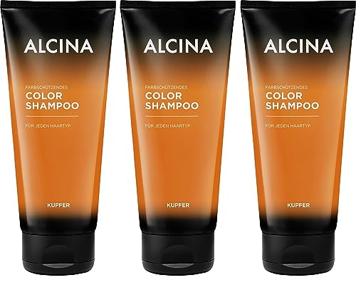 Shampoing couleur cuivre Alcina raviveur d'éclat anti-affadissement lot de 3