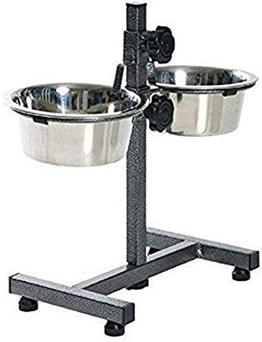 Woofy Stainless Steel Double Diner Food Bowl Stand for Dog (Large). (B09J2D75WL) Amazon Price History, Amazon Price Tracker
