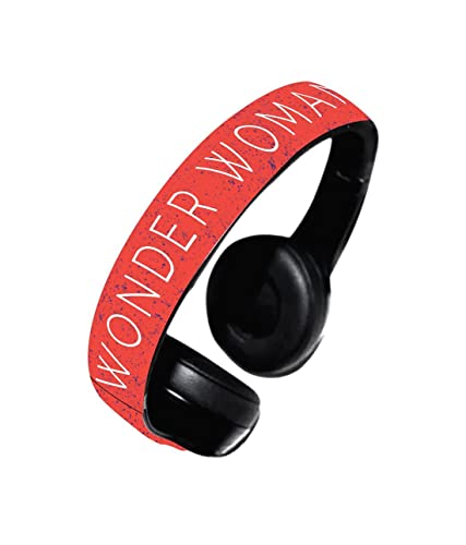 Image of Macmerise Suit up Wonder Woman On-Ear Bluetooth Headphone with Upto 10 Hours Playback, FM Radio, SD Card, Soft Padded Ear Cushions and Passive Noise Isolation | Decibel Wireless Headphone