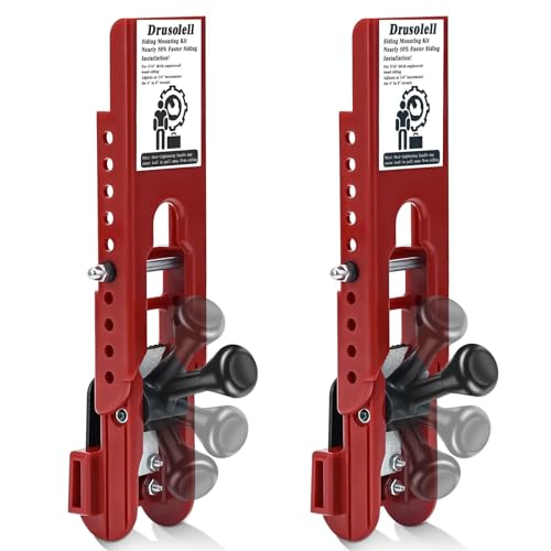 Drusolell Siding Installation Tools, Siding Mounting Kit with Adjustable Reveals, Lap Siding Gauge...