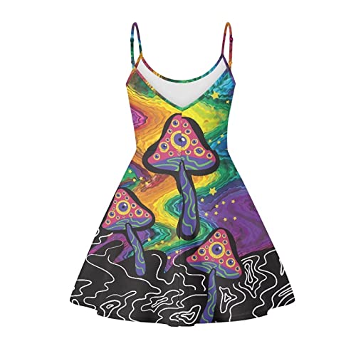 Image of Coloranimal Women's Summer Sleeveless Casual Swing Dresses with Loose Fit Beach Sundress
