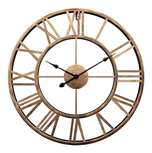 Horloge silencieuse de table ou murale fonctionne à piles style vintage métal