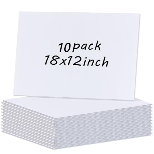 Feuilles en plastique ondulé rigides 44,5 x 30,5 cm pour créer vos panneaux vierges
