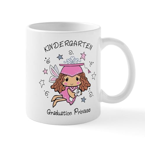 Taza de cerámica 11 oz con diseño Kindergarten Graduation Princess miniatura 1