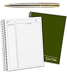 Ampad Gold Fiber Classic Project Planner, 6 Pack Bundle with a Plexon Rollerball Pen