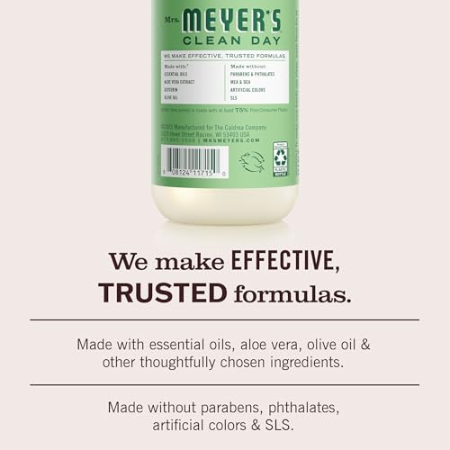 Image of MRS. MEYER'S CLEAN DAY Hand Soap, Cucumber Scent, 12.5 Fl Oz Bottle