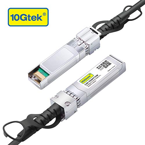 10Gtek# Sfp+ Dac Twinax Cable, Passive, Compatible With Cisco Sfp-H10Gb-Cu2M, Ubiquiti Unifi, Fortinet And More, 2 Meter(6.5Ft) | 0.25-7M Optional #TOP1