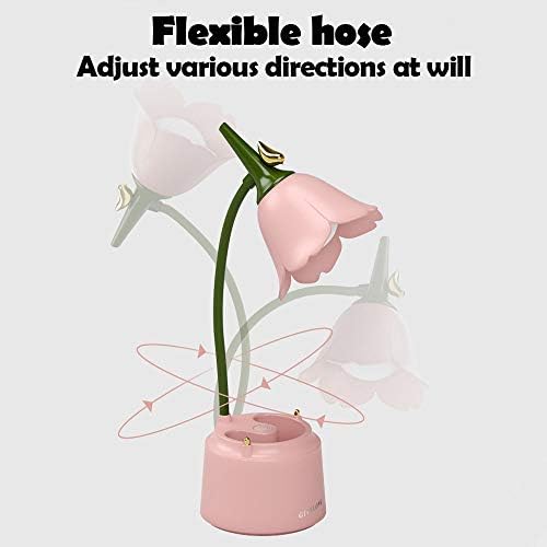 KoudHug Pink Cute Desk Lamp for Kid, Rechargeable LED Lamp with USB Charging Port, Flexible Gooseneck, 3 Color Modes & Stepless Dimming, Table Lamp for College Dorm Bedroom Reading 4 41GvoFPnvyL. AC