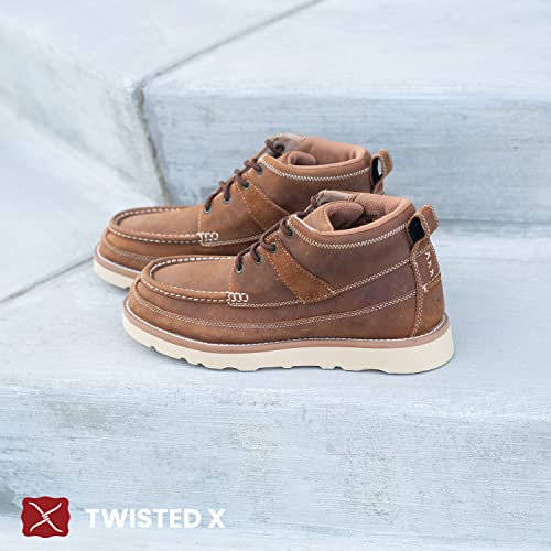 Image of Twisted X Men's Wedge Sole Shoes Moc Toe Grey 9 EE US